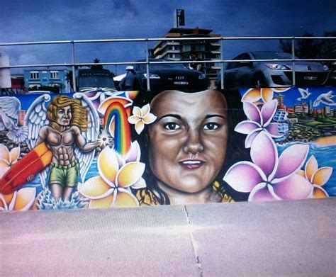 chloe byron mural|Bali Memorial – Frangipani Girl – Bondi Beach Graffiti Wall.